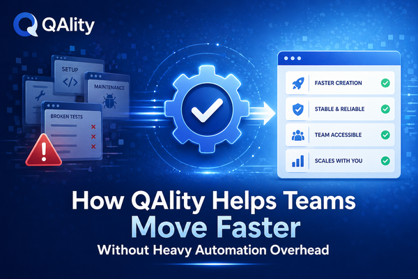 How QAlity Helps Teams Move Faster Without Heavy Automation Overhead