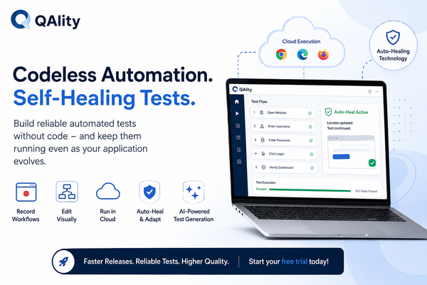 Codeless Test Automation with Auto-Healing